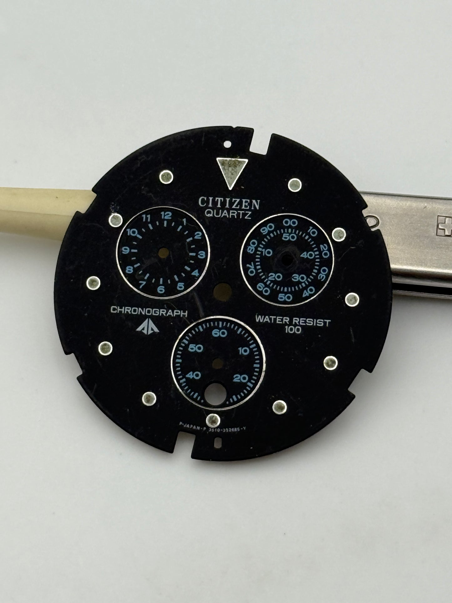 citizen quartz chrono 30,5mm diver vintage dial quadrante