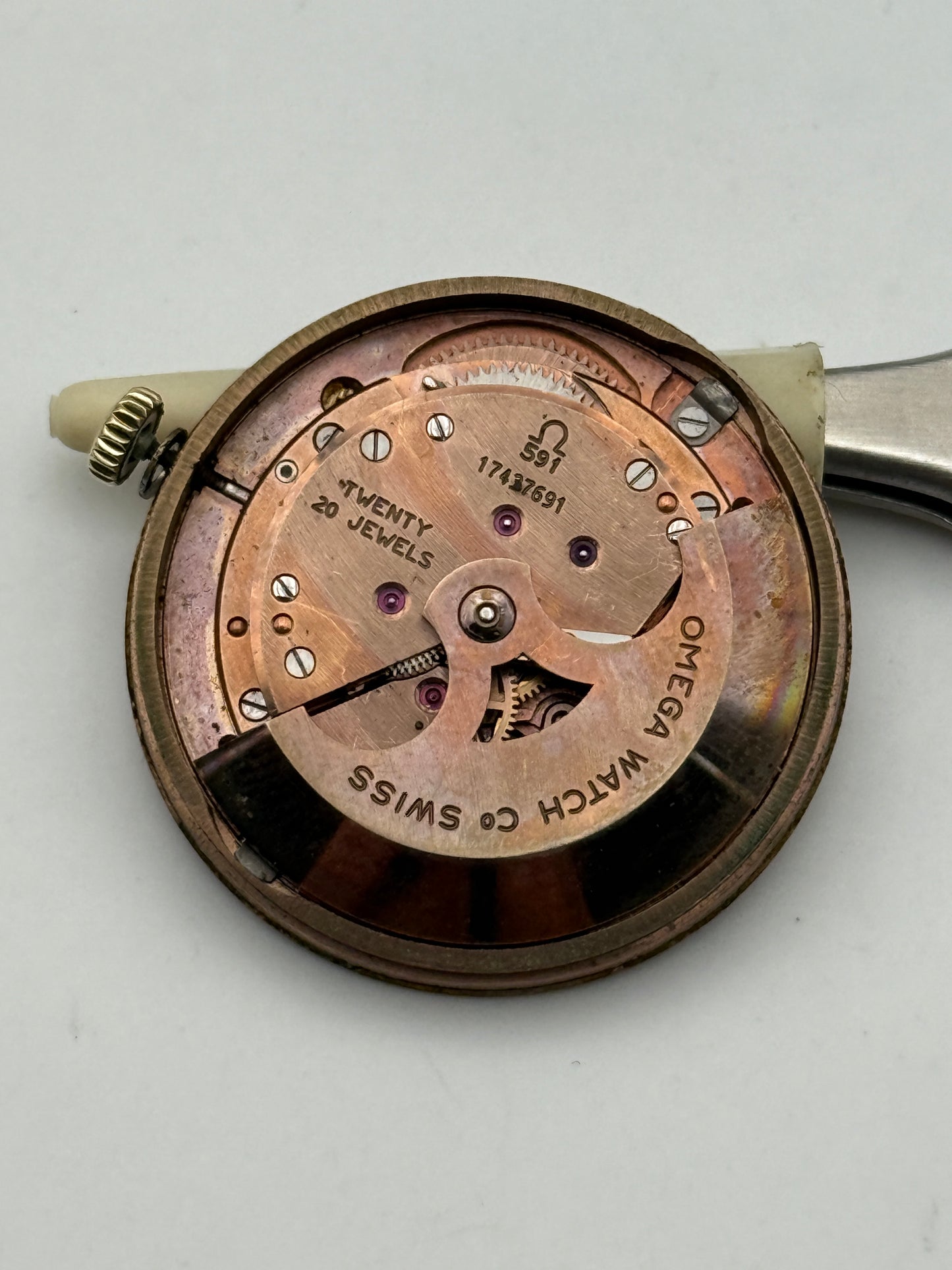 omega automatic 591 movement movimento vintage