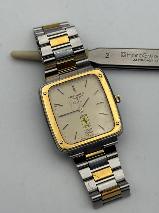 longines quartz ferrari 30x33mm limited edition vintage