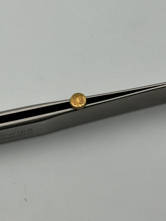 zenith dorata quadrifoglio 3,8x1,8mm corona crown dustrpoof antipolvere