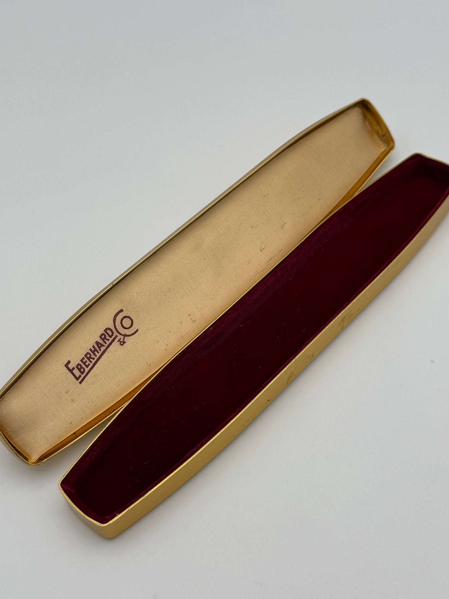 eberhard box scatola watch vintage gold plated