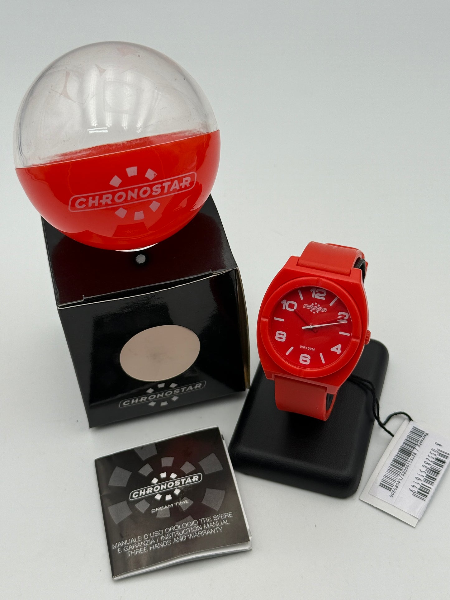chronostar fashion 3h red 37mm watch orologio new nuovo