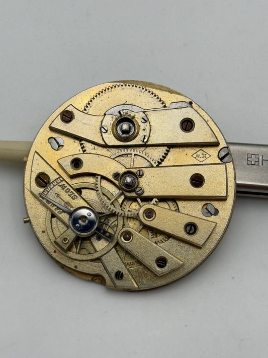 h.w. Cilindro chiavetta 36,3mm pocket watch movement cylinder