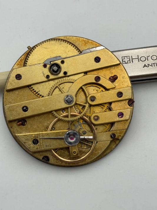 chiavetta cilindro leys cylinder pocket watch movement movimento 34.3mm
