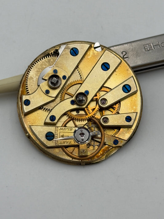 cilindro chiavetta cylinder keys pocket watch movement movimento 34mm