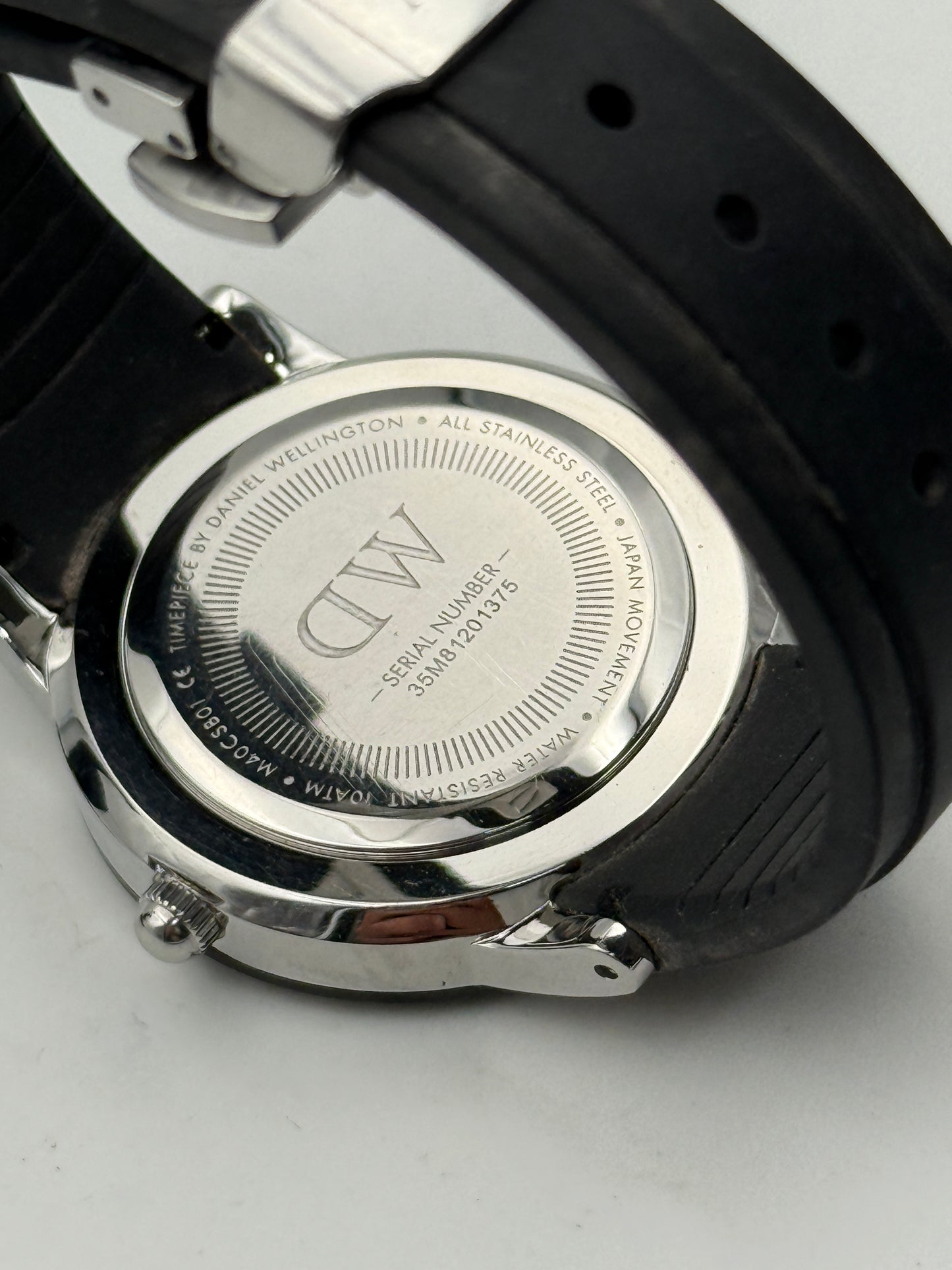 daniel wellington m40csb01 40mm quartz rare