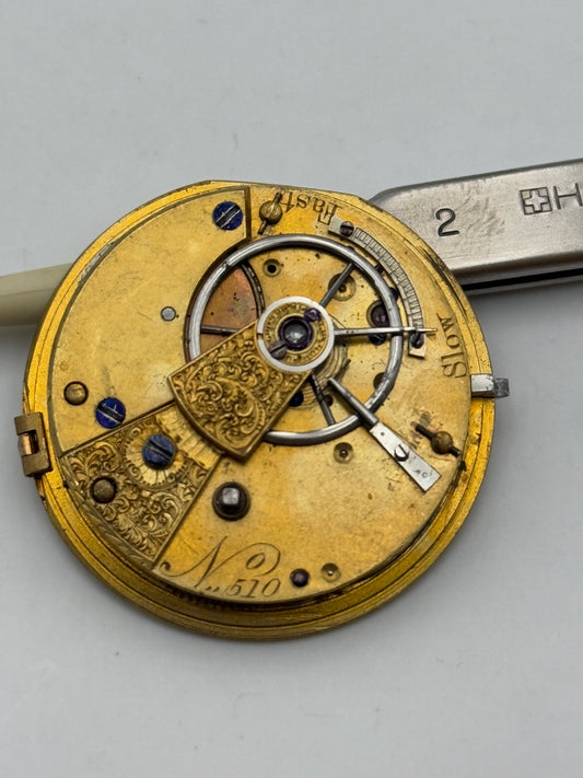 n.510 35,3mm serpentine chain watch pocket watch movement movimento