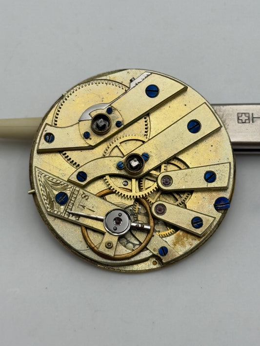 cilindro chiavetta keys cylinder pocket watch movement movimento 36.5mm