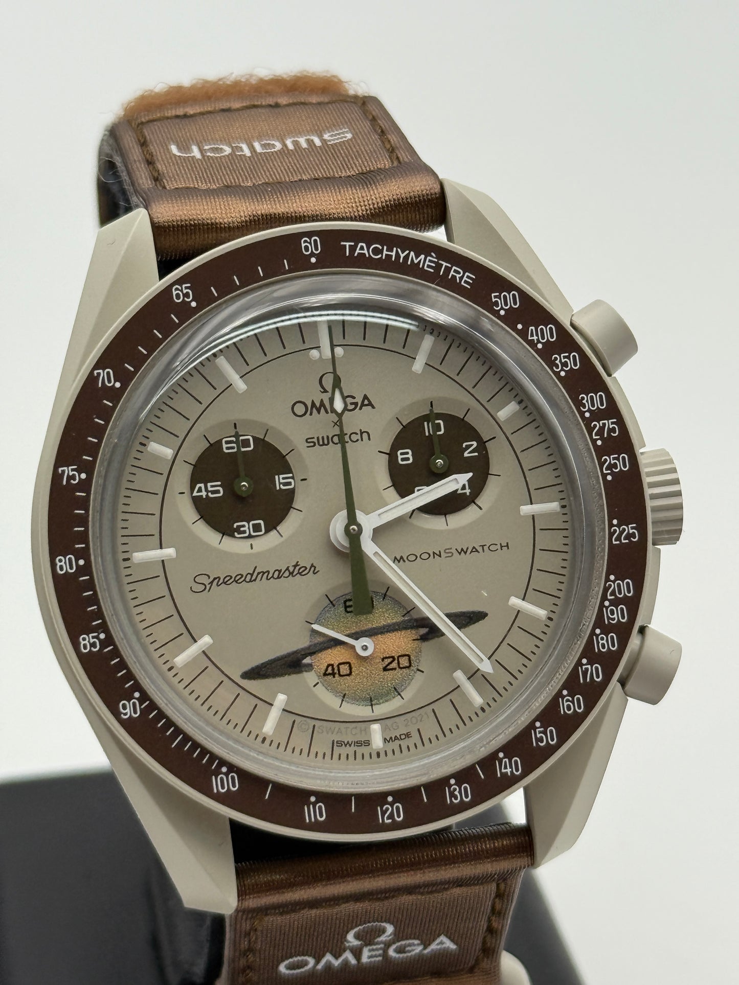omega moonswatch mission to saturn swiss made S033T100 bioceramic