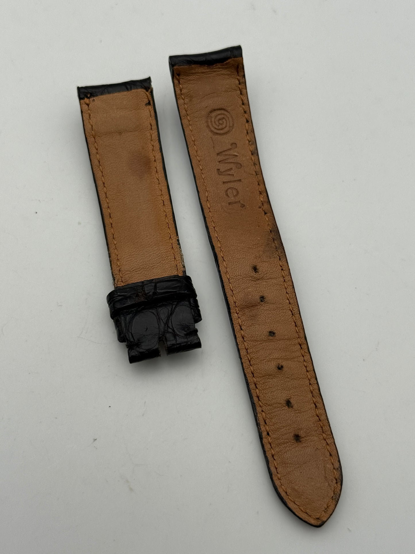 wyler cinturino strap vintage used 18mm leather