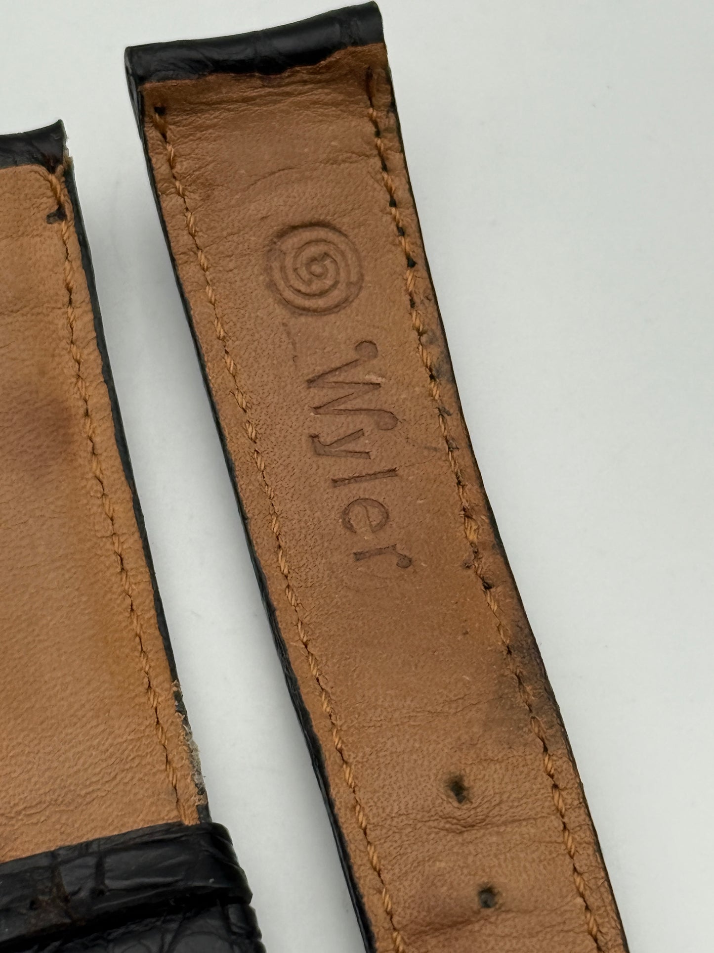 wyler cinturino strap vintage used 18mm leather