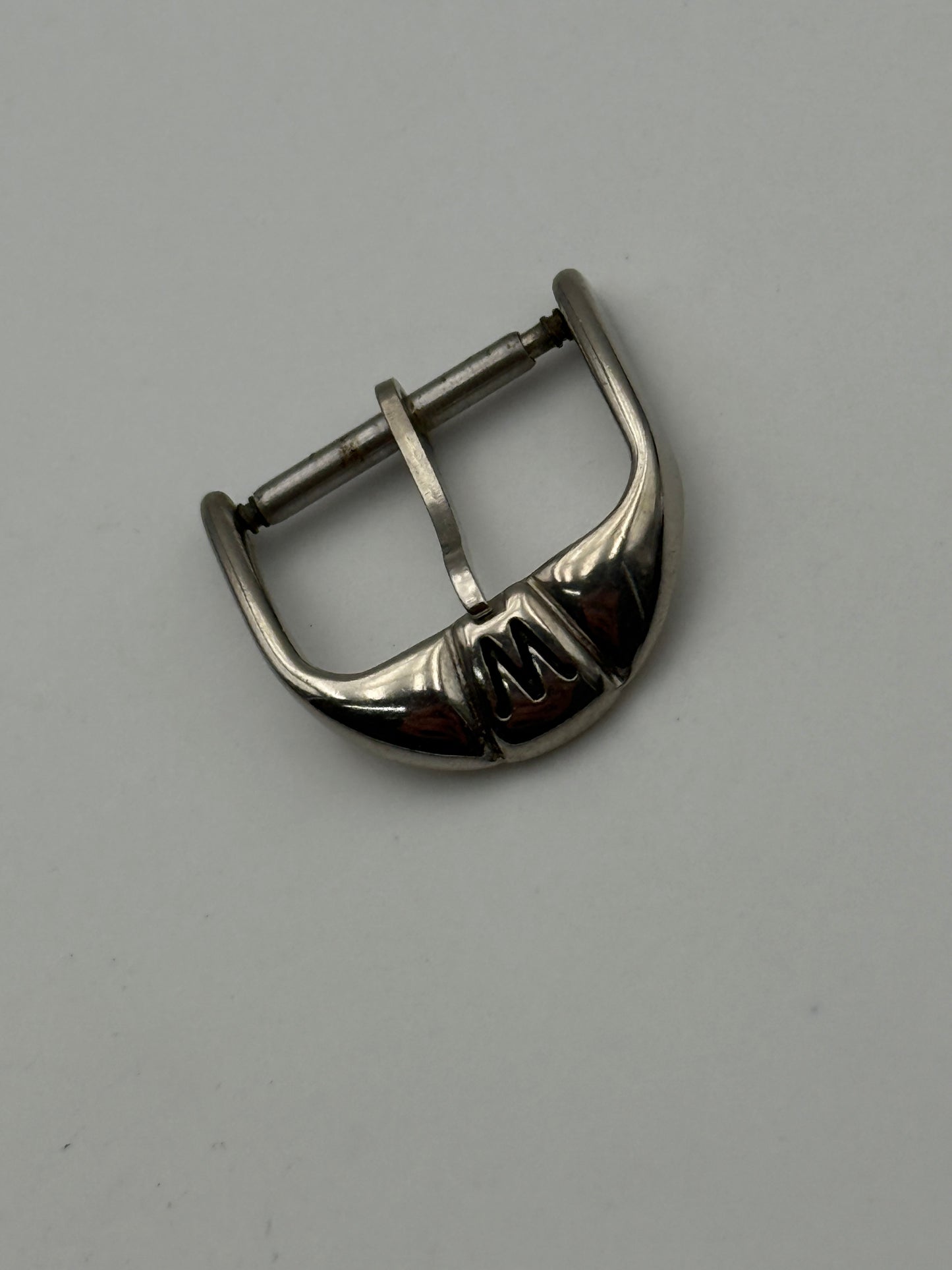 wyler vintage 16mm fibbia buckle cinematique chrono steel