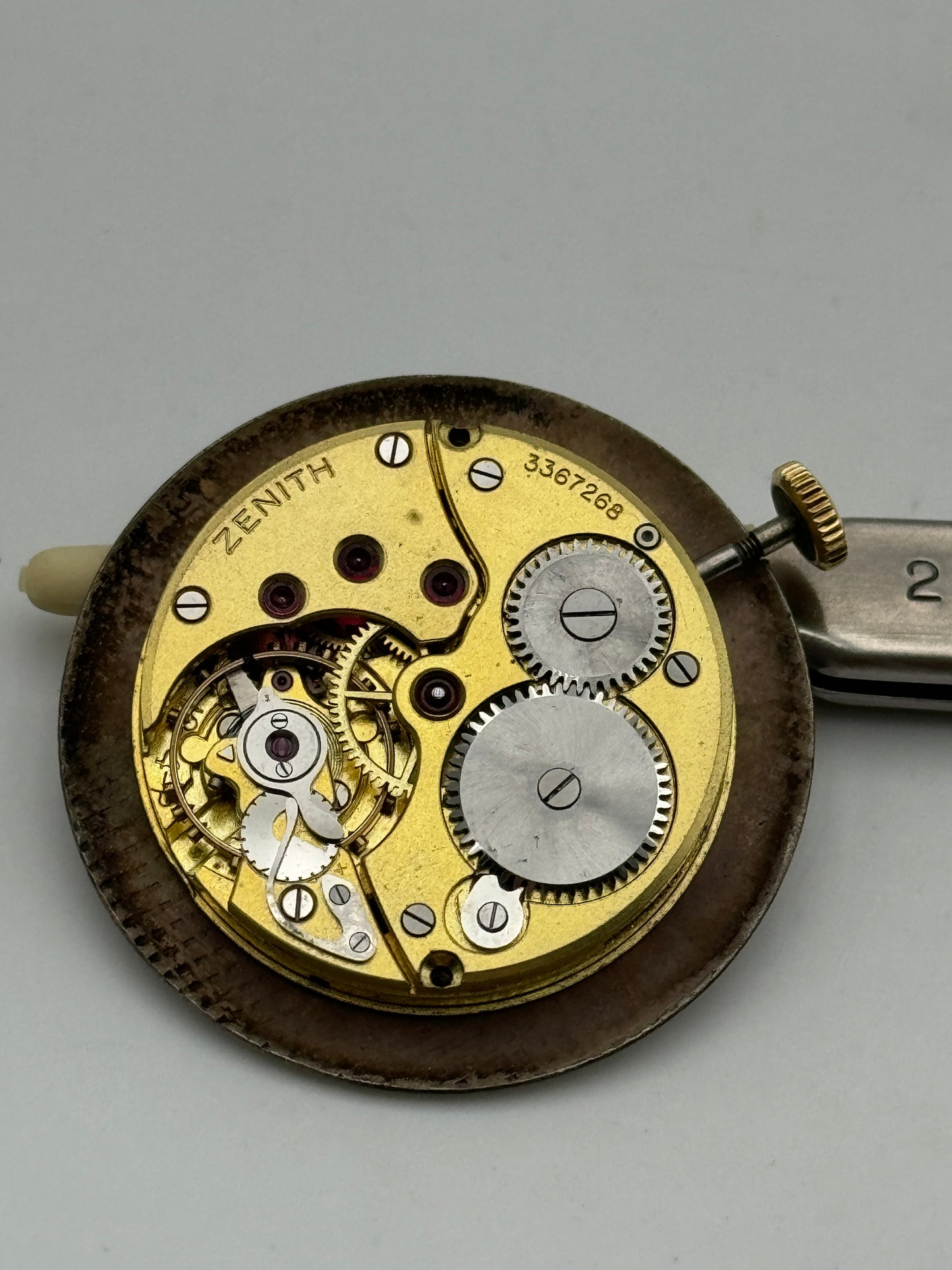 Zenith 12-4-p collo di cigno chronometre movement movimento