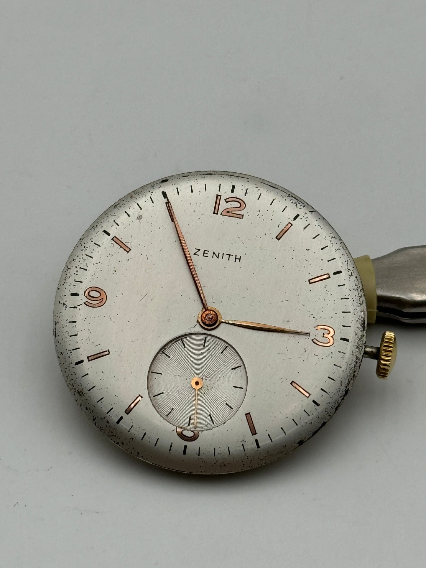 Zenith 12-4-p collo di cigno chronometre movement movimento