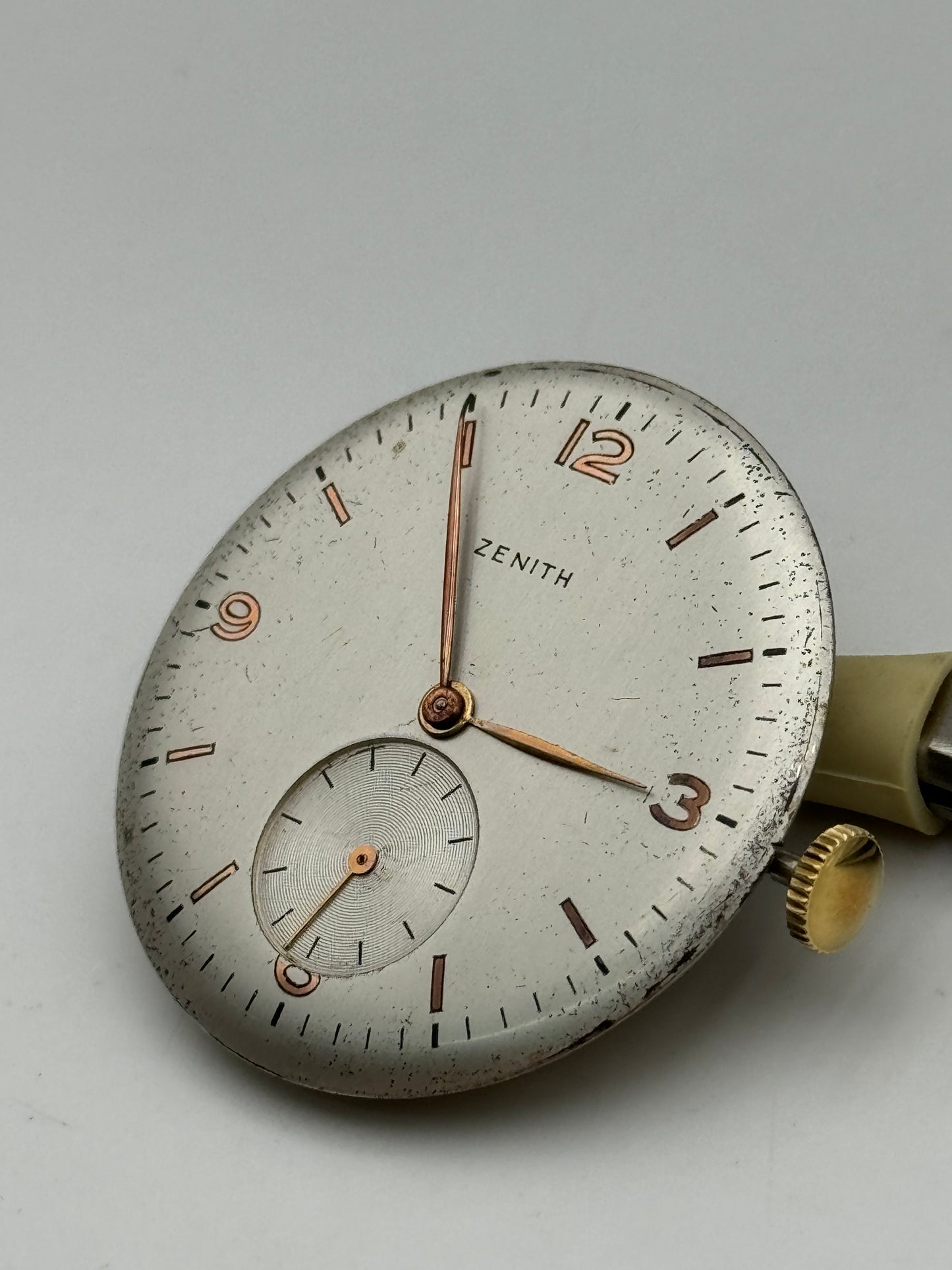 Zenith 12-4-p collo di cigno chronometre movement movimento