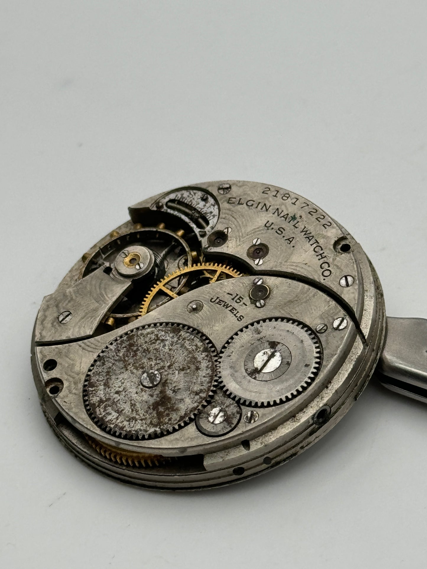 Elgin pocket watch movement movimenti 39.5mm 15 jewels