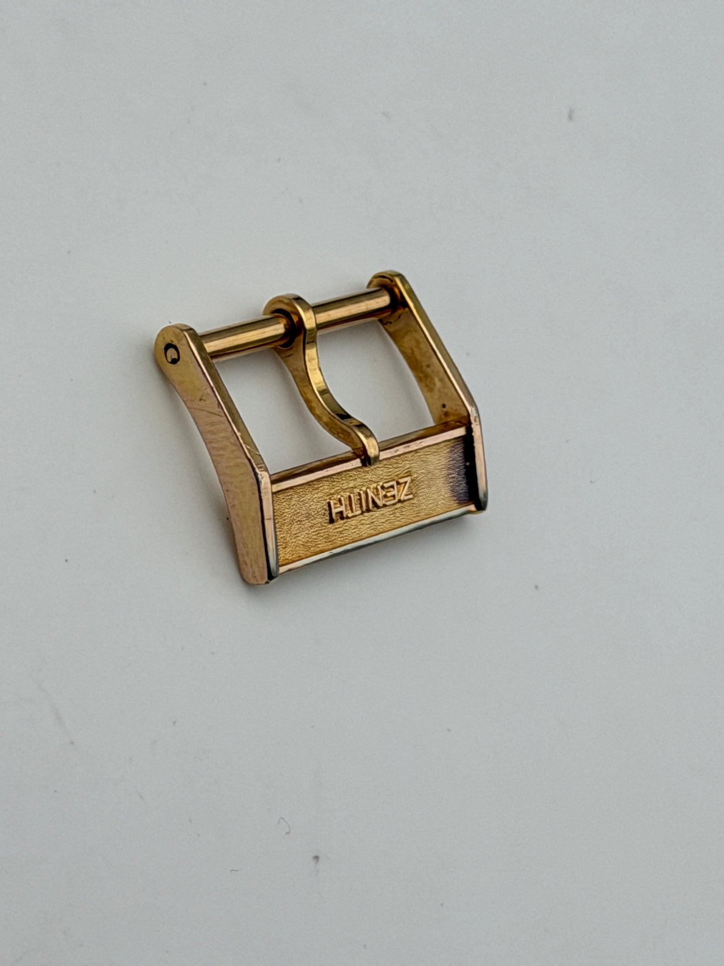 zenith 16mm dorata fibbia buckle vintage genuine