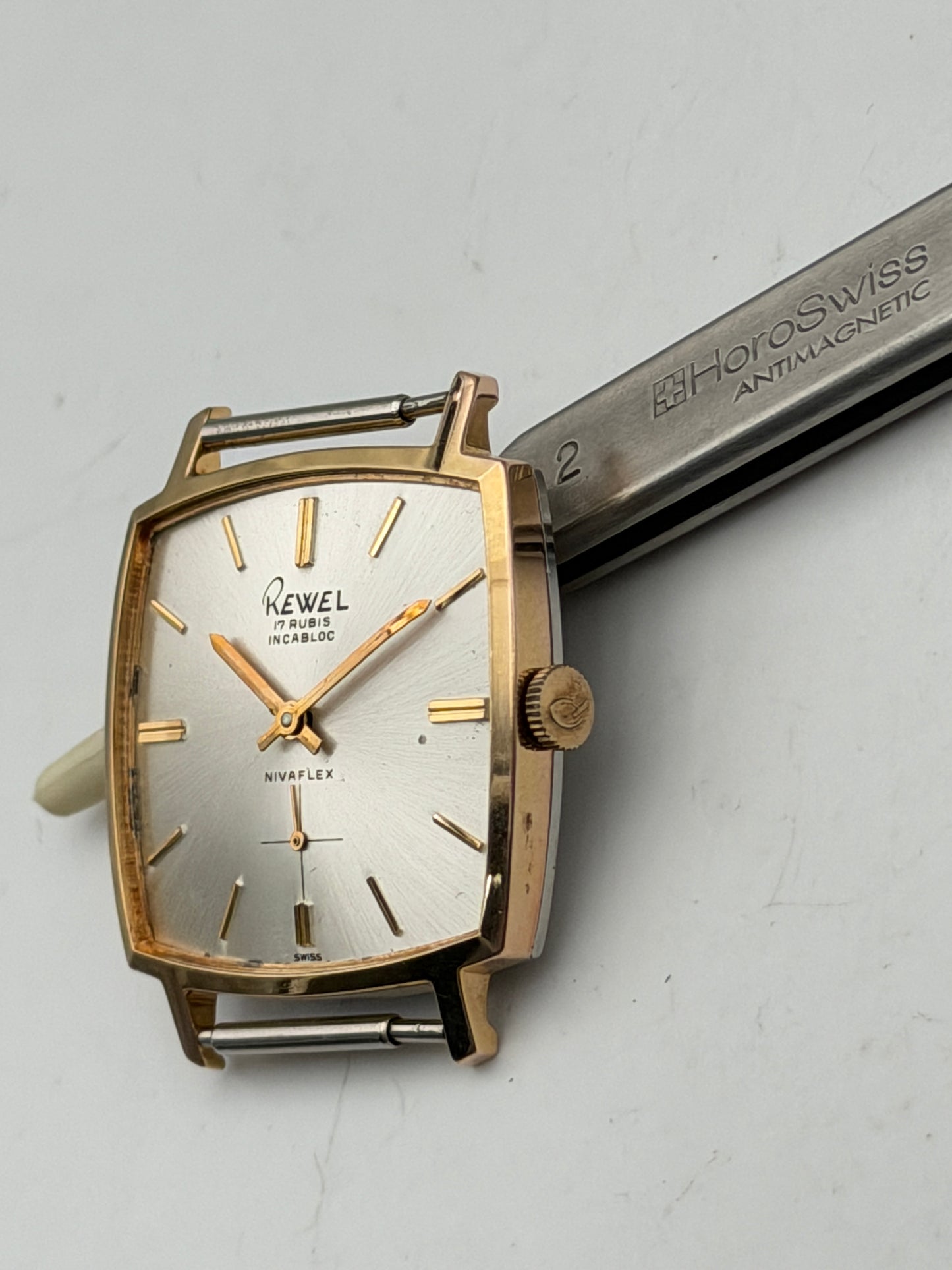 rewel cioccolatone 31mmx36mm vintage watch