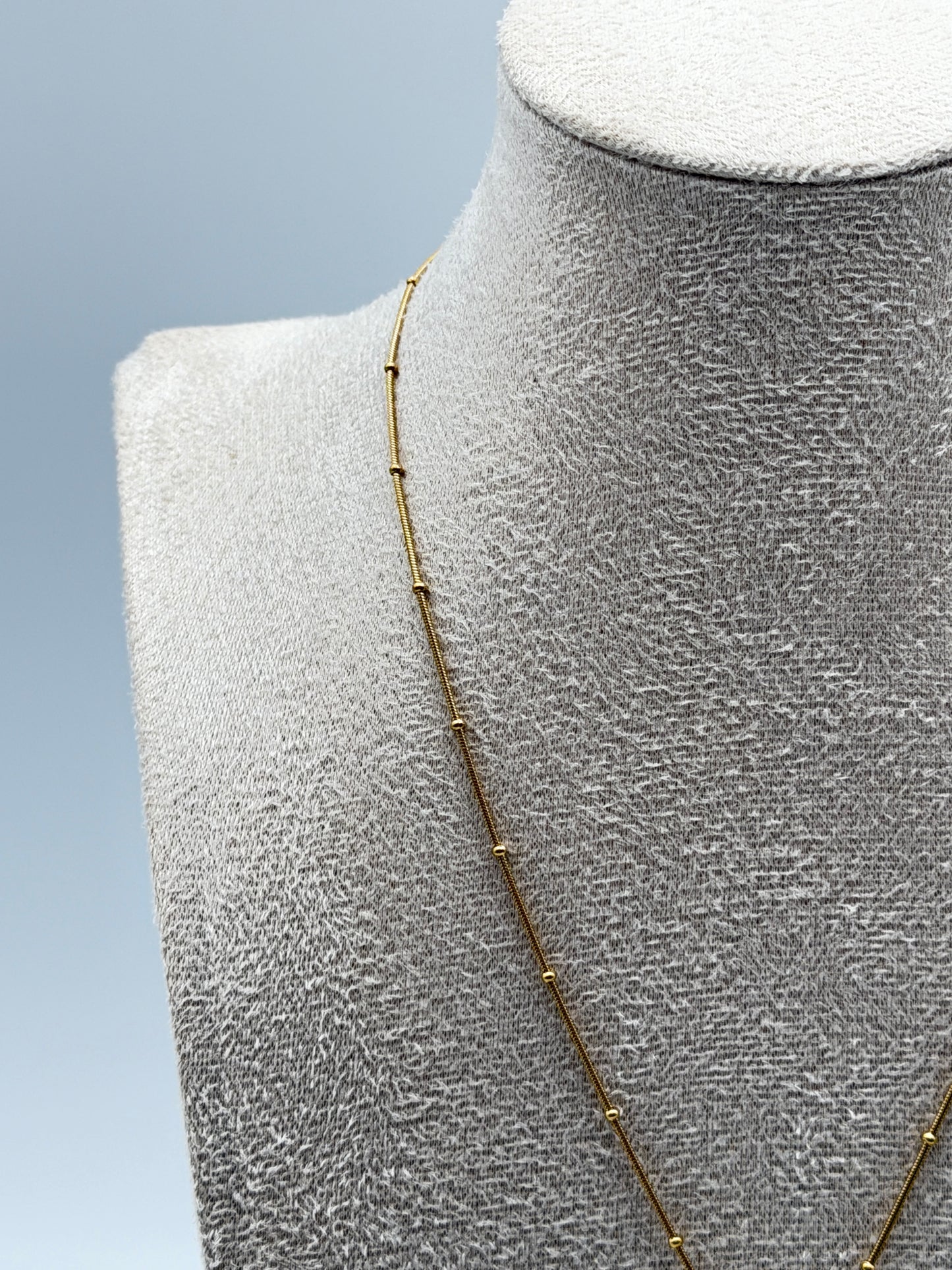 collana necklace acciaio aisi 316l gold plated