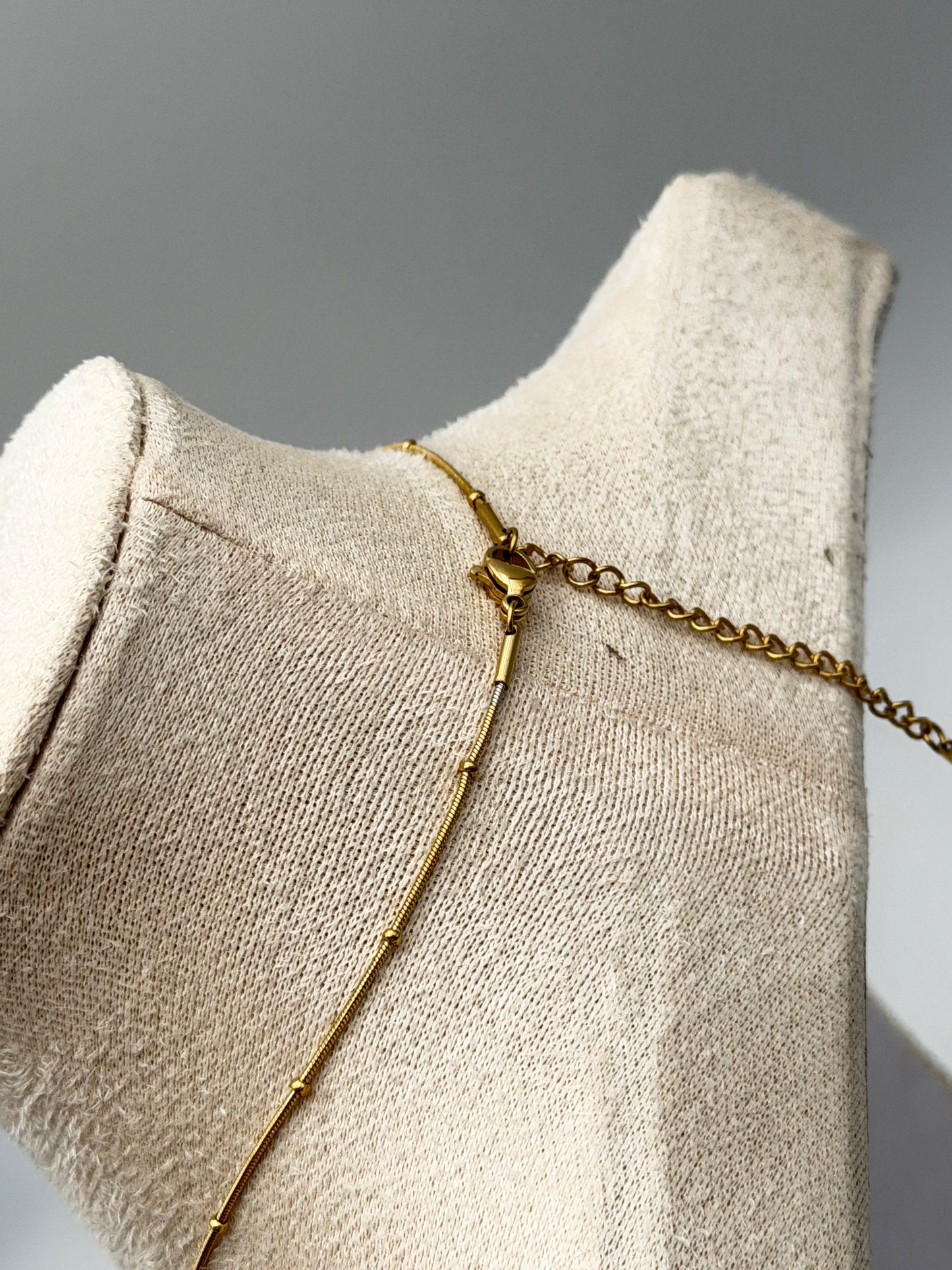 collana necklace acciaio aisi 316l gold plated