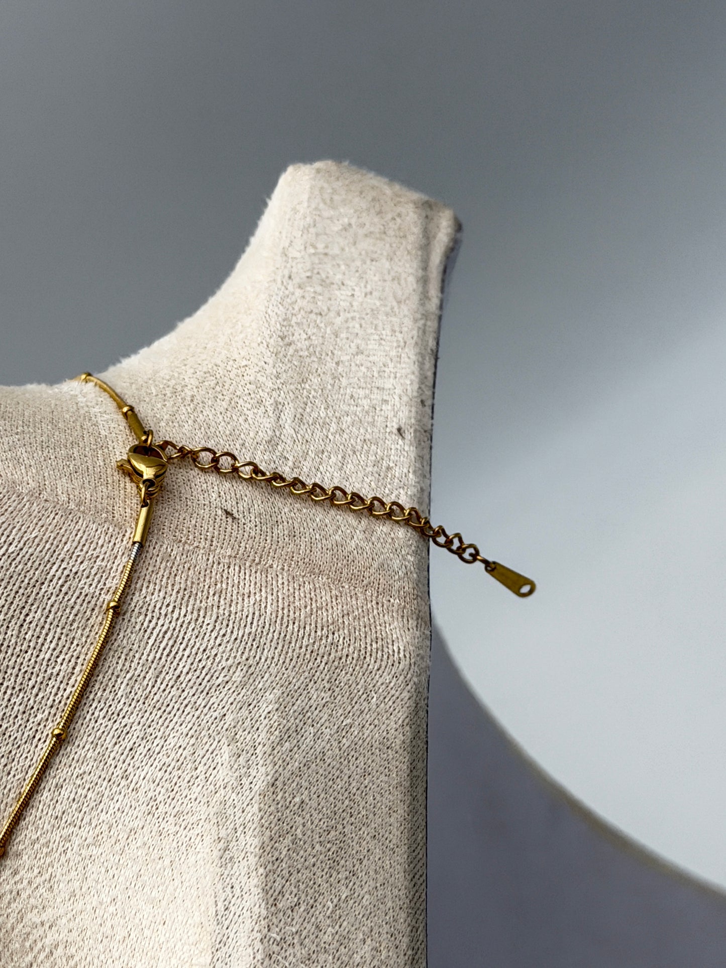 collana necklace acciaio aisi 316l gold plated