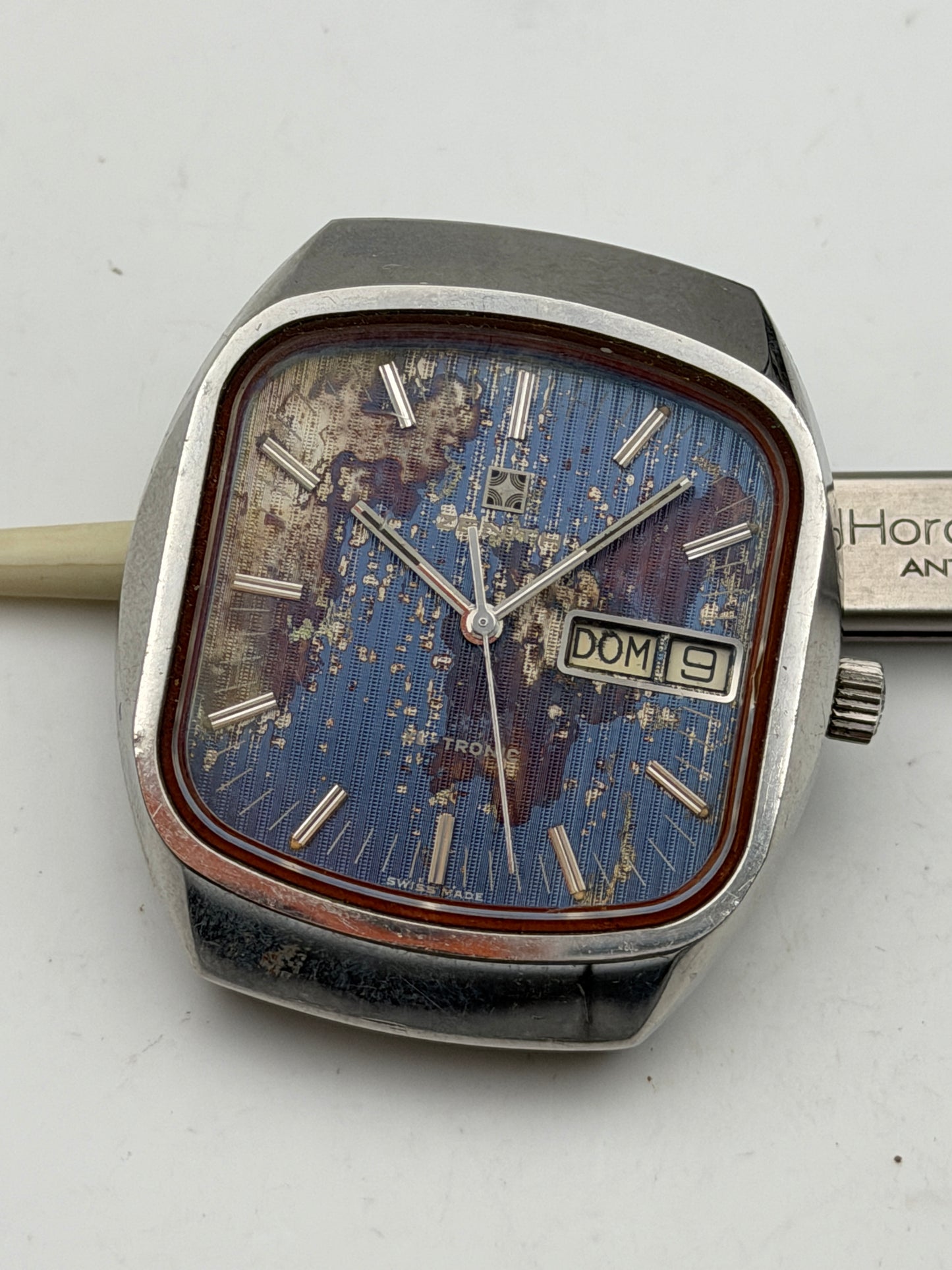 zenith 01-0010-505 xl tronic 38mm watch vintage