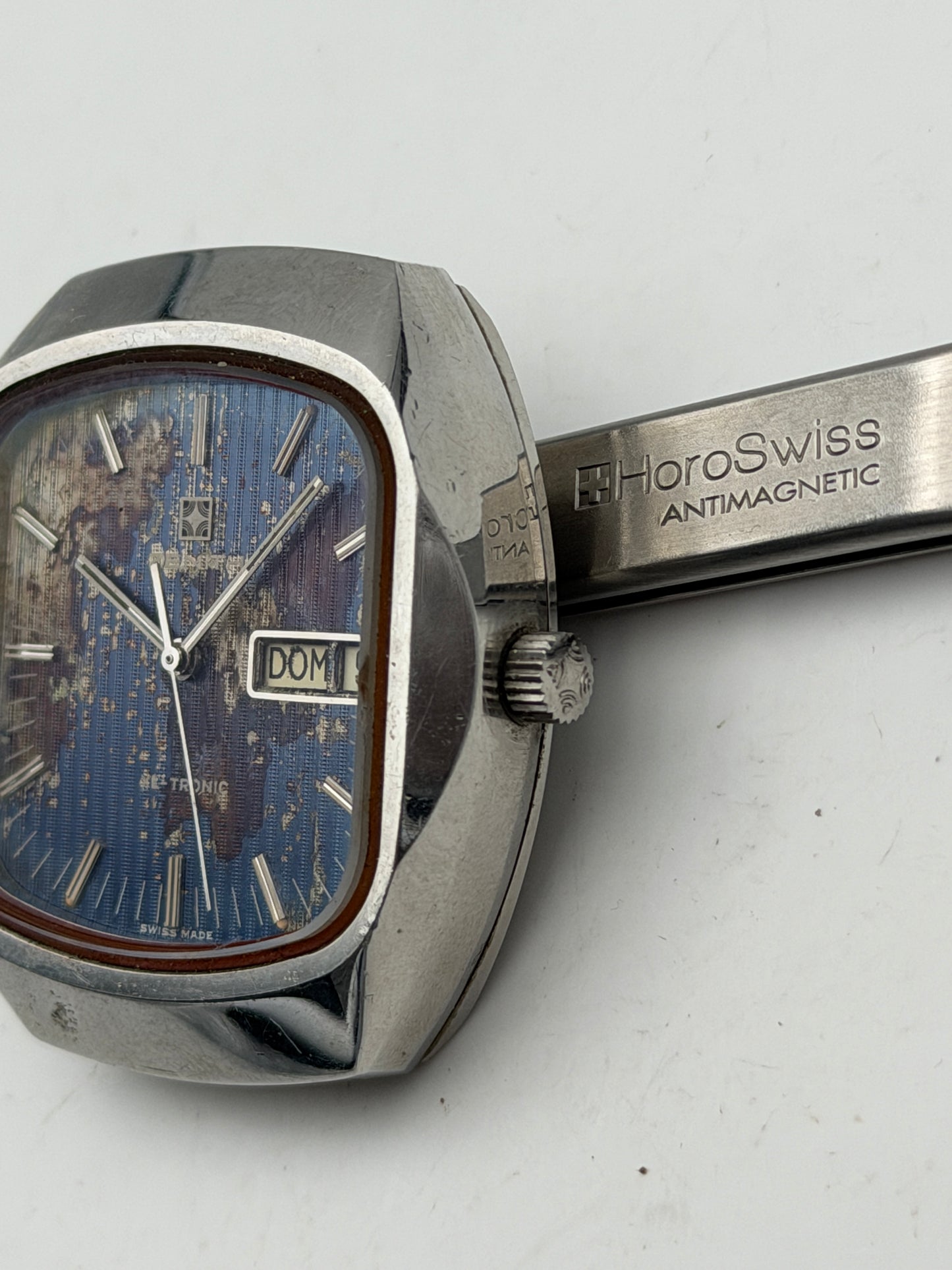 zenith 01-0010-505 xl tronic 38mm watch vintage