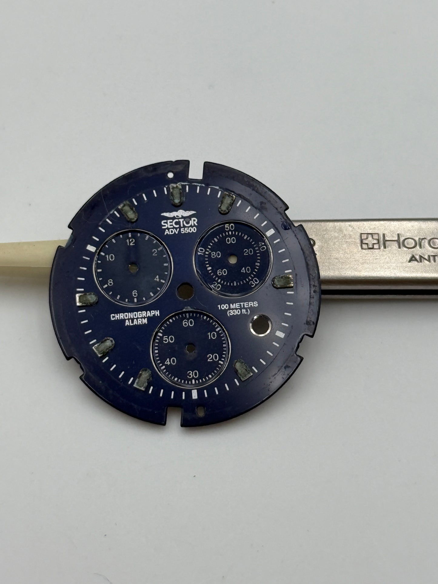 sector adv 5500 quartz 30.5mm dial quadrante