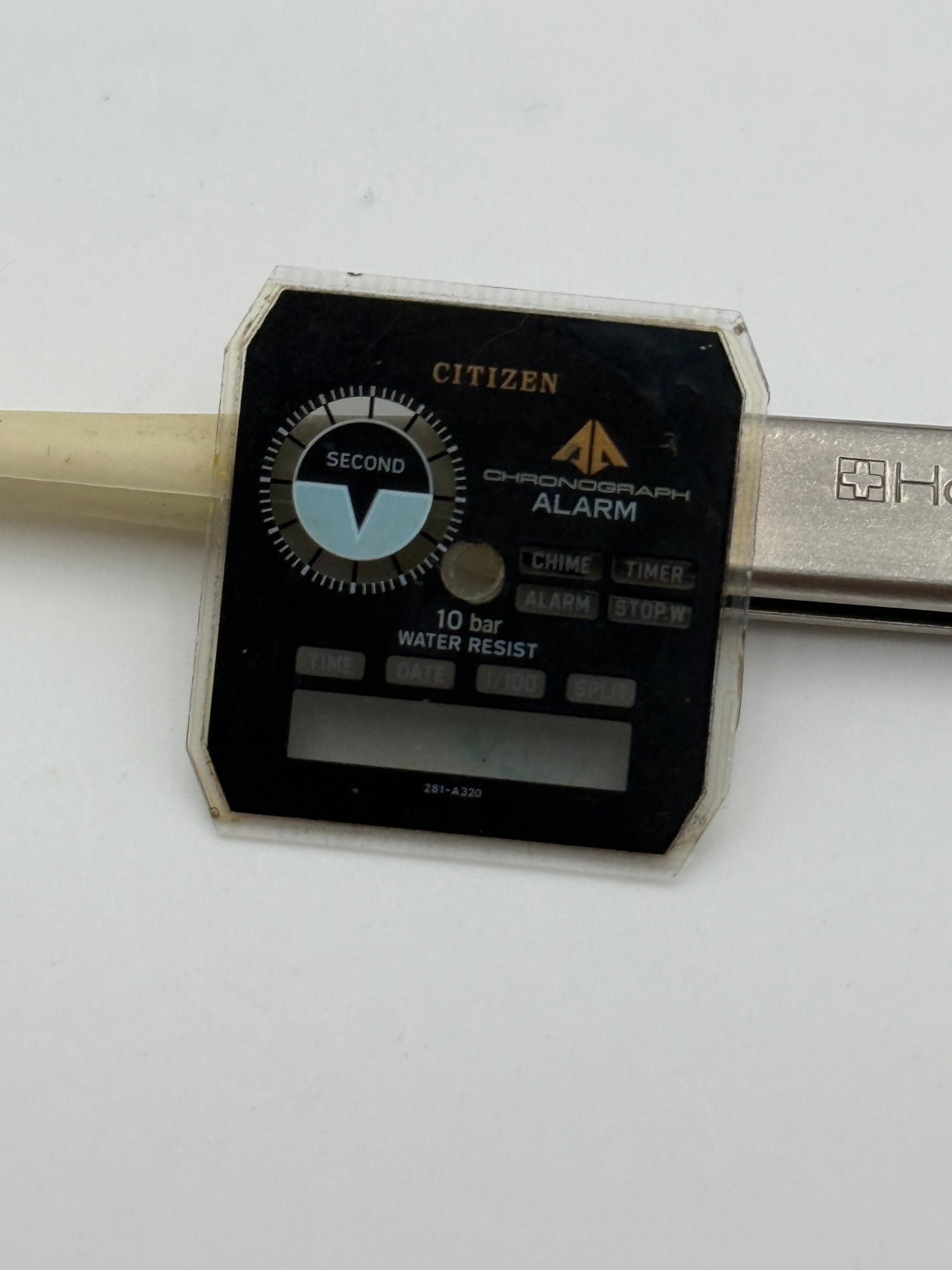 citizen chronograph 281-a320 24x25mm display dial quadrante