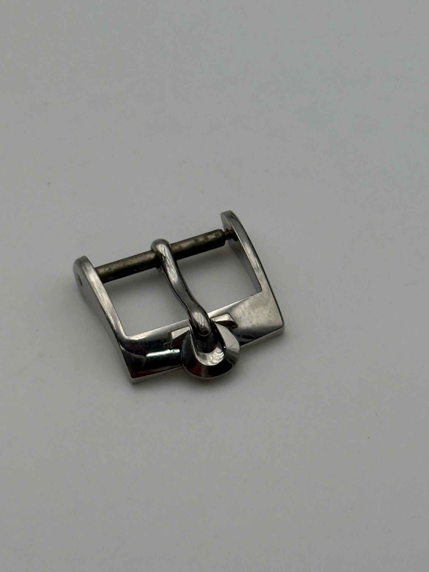 omega acciaio 14mm steel fibbia buckle