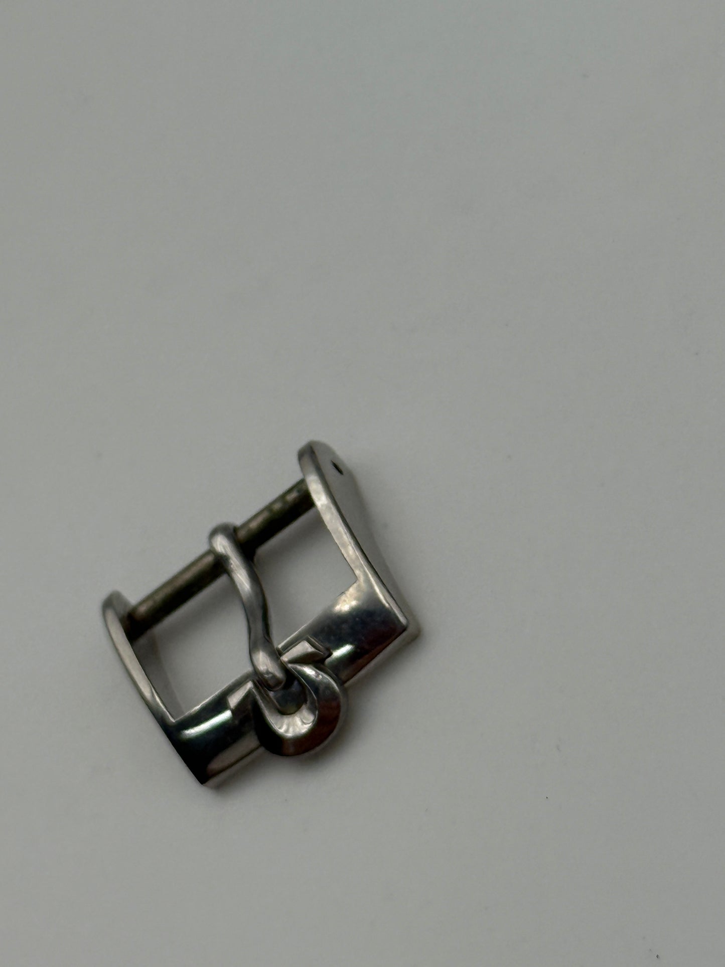 omega acciaio 14mm steel fibbia buckle