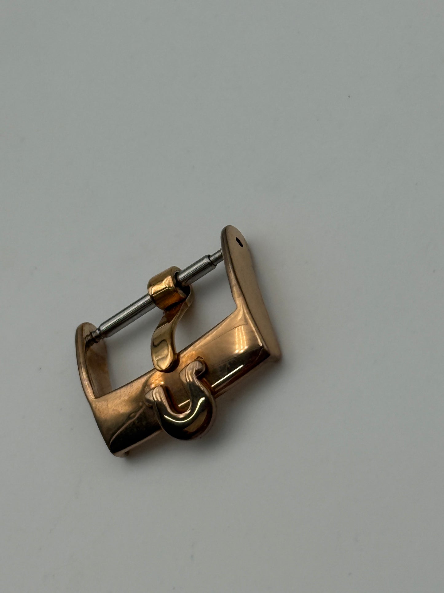 omega 16mm oro rosa rose gold fibbia buckle