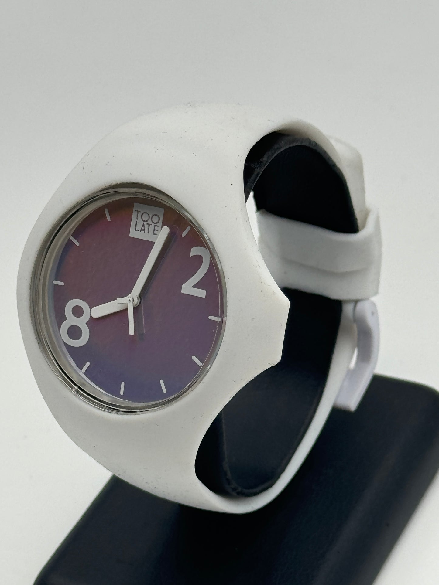 too late watch gomma rubber 33mm quartz