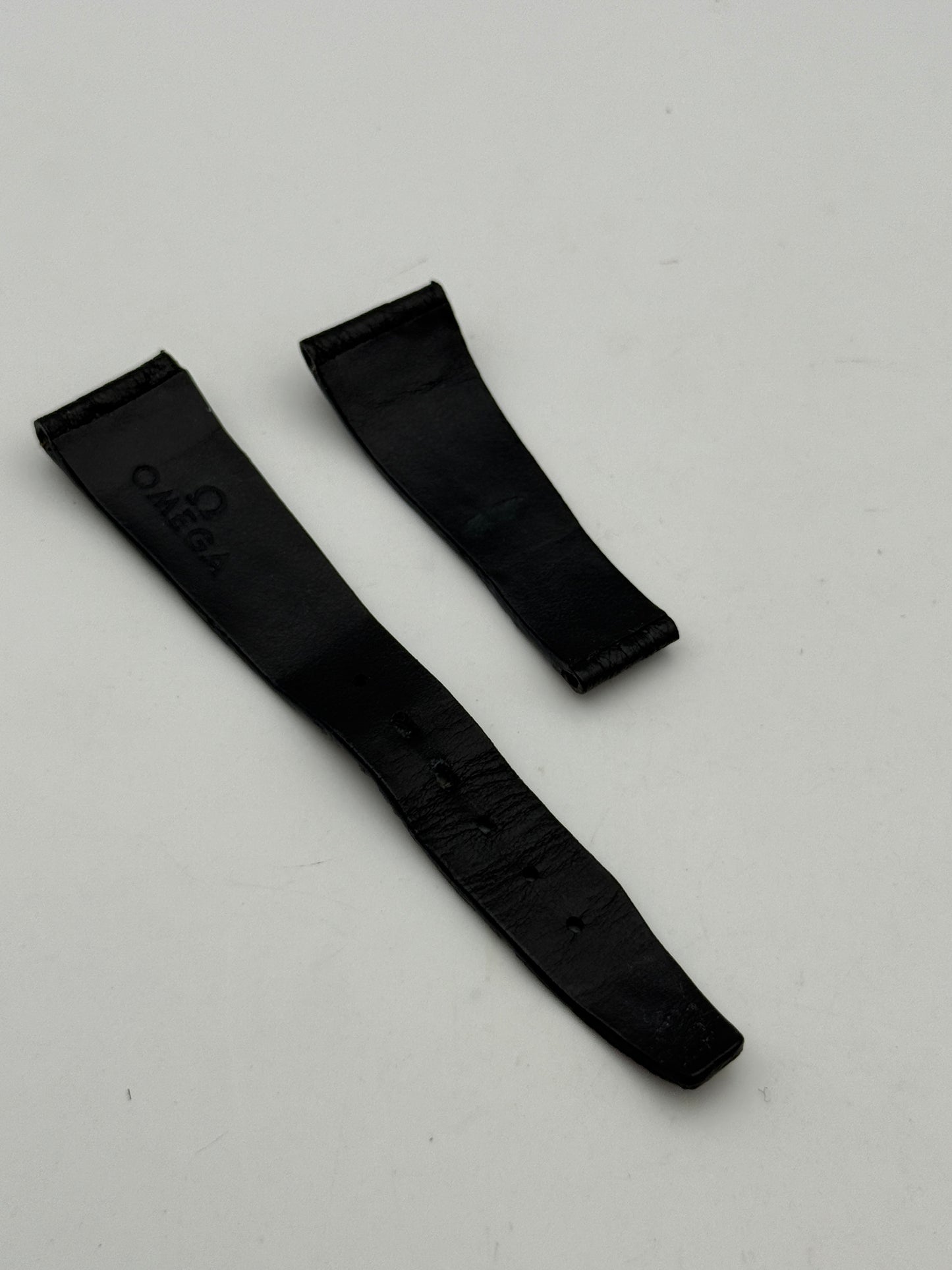 omega per fibbia deplo 20mm cinturino strap vintage black