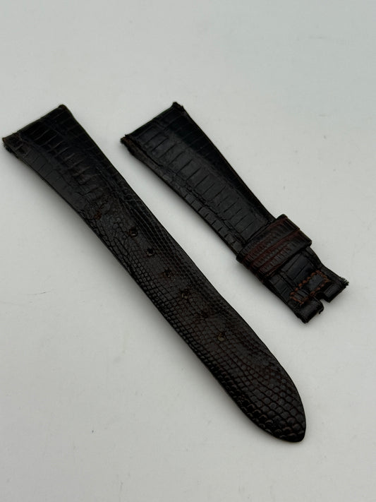 omega 17mm cinturino strap leather vintage