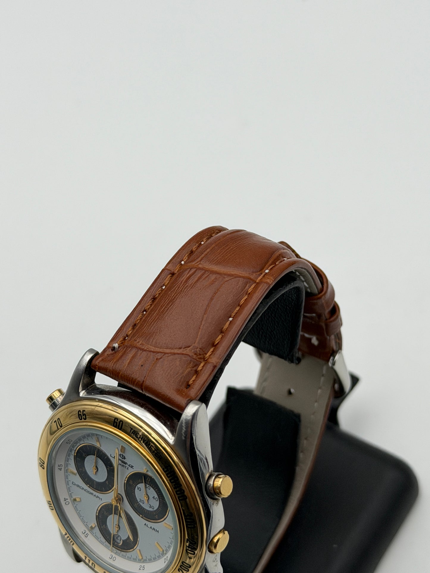 lorenz chronograph 3s10 vintage quartz alarm