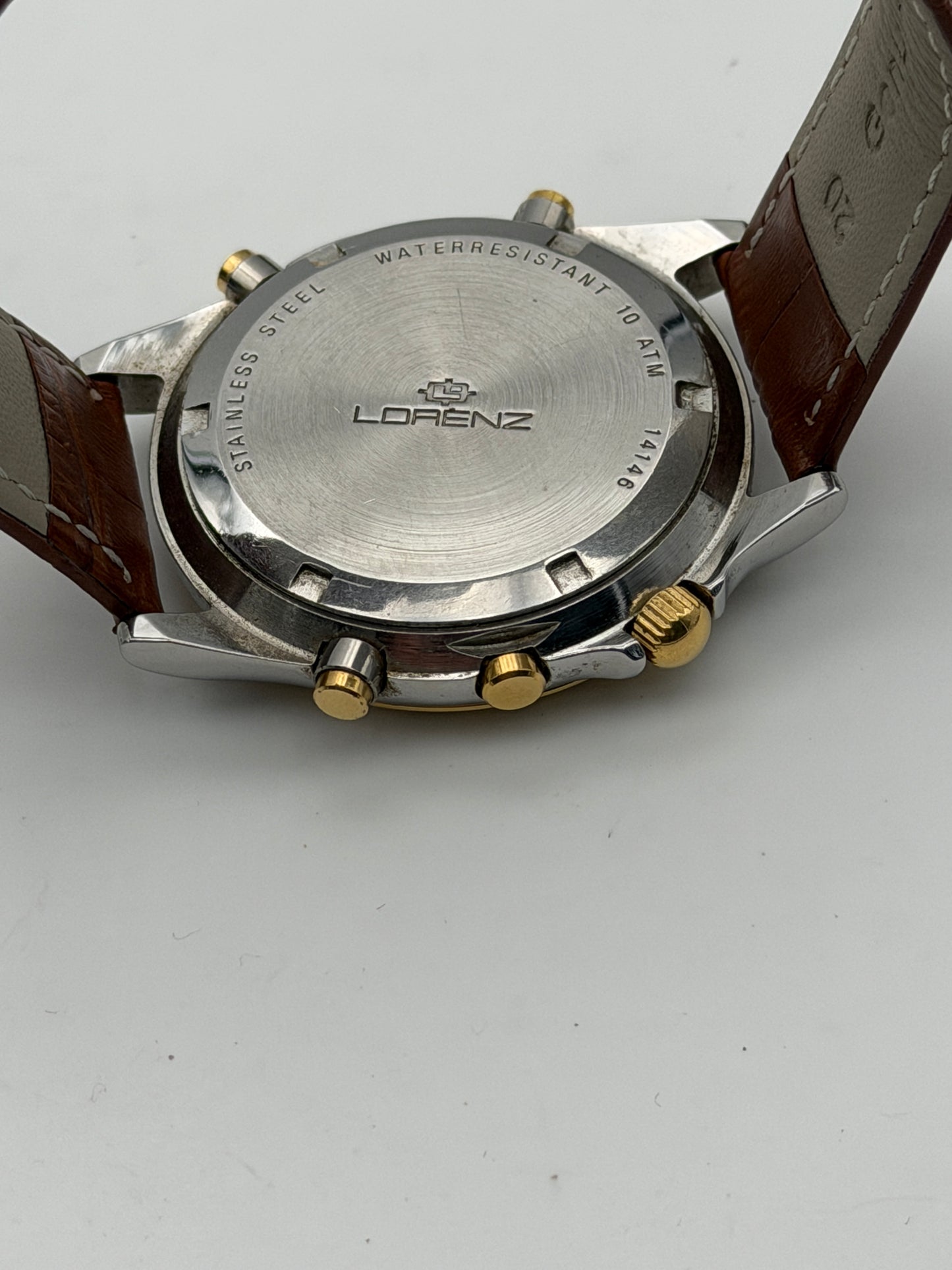 lorenz chronograph 3s10 vintage quartz alarm