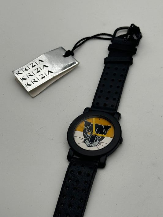 krizia swiss made watch rare 6.095.0.0.81 32mm black