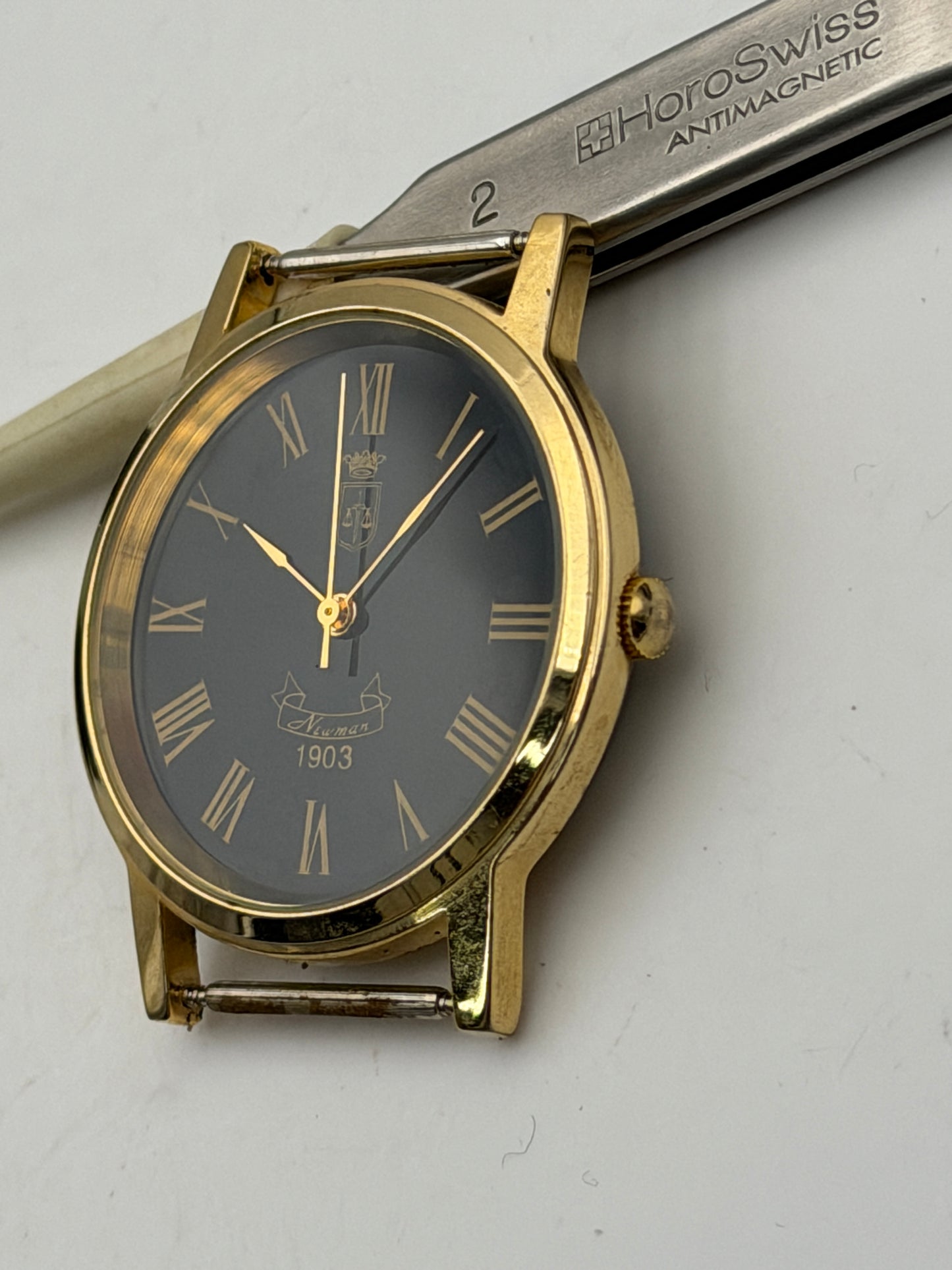 newman 1903 34mm watch vintage quartz