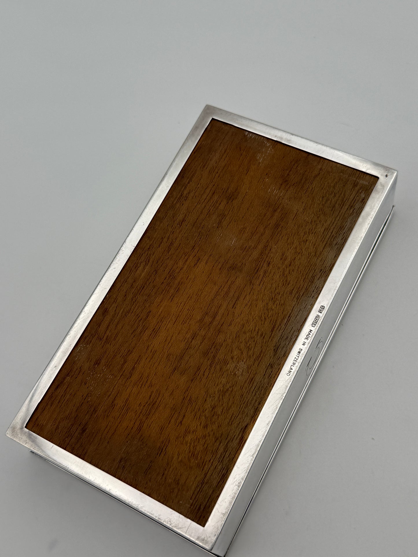 omega watch box vintage silver 925 rare scatola orologio