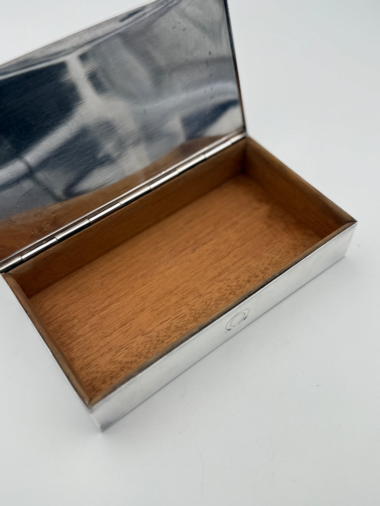 omega watch box vintage silver 925 rare scatola orologio