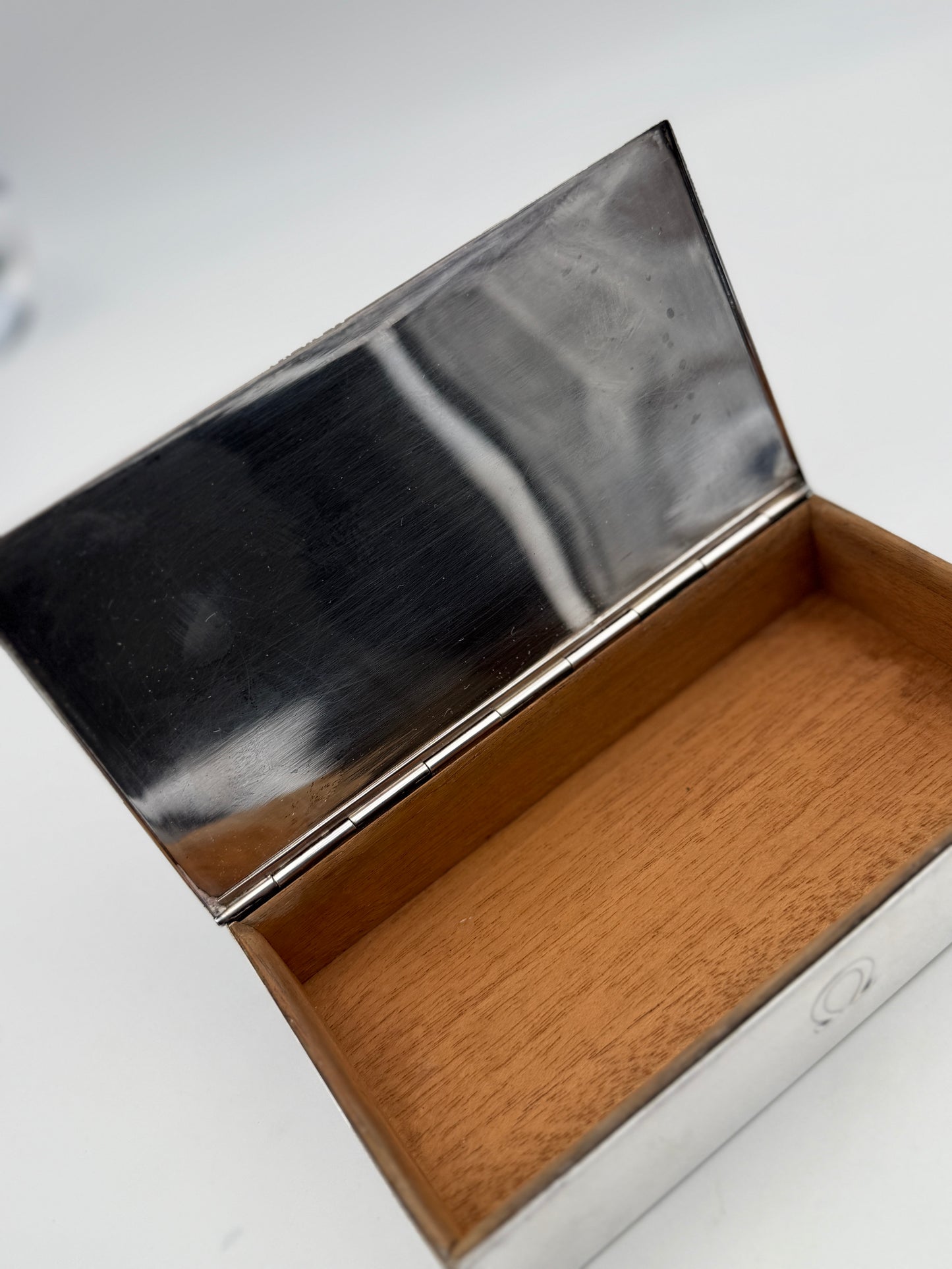omega watch box vintage silver 925 rare scatola orologio