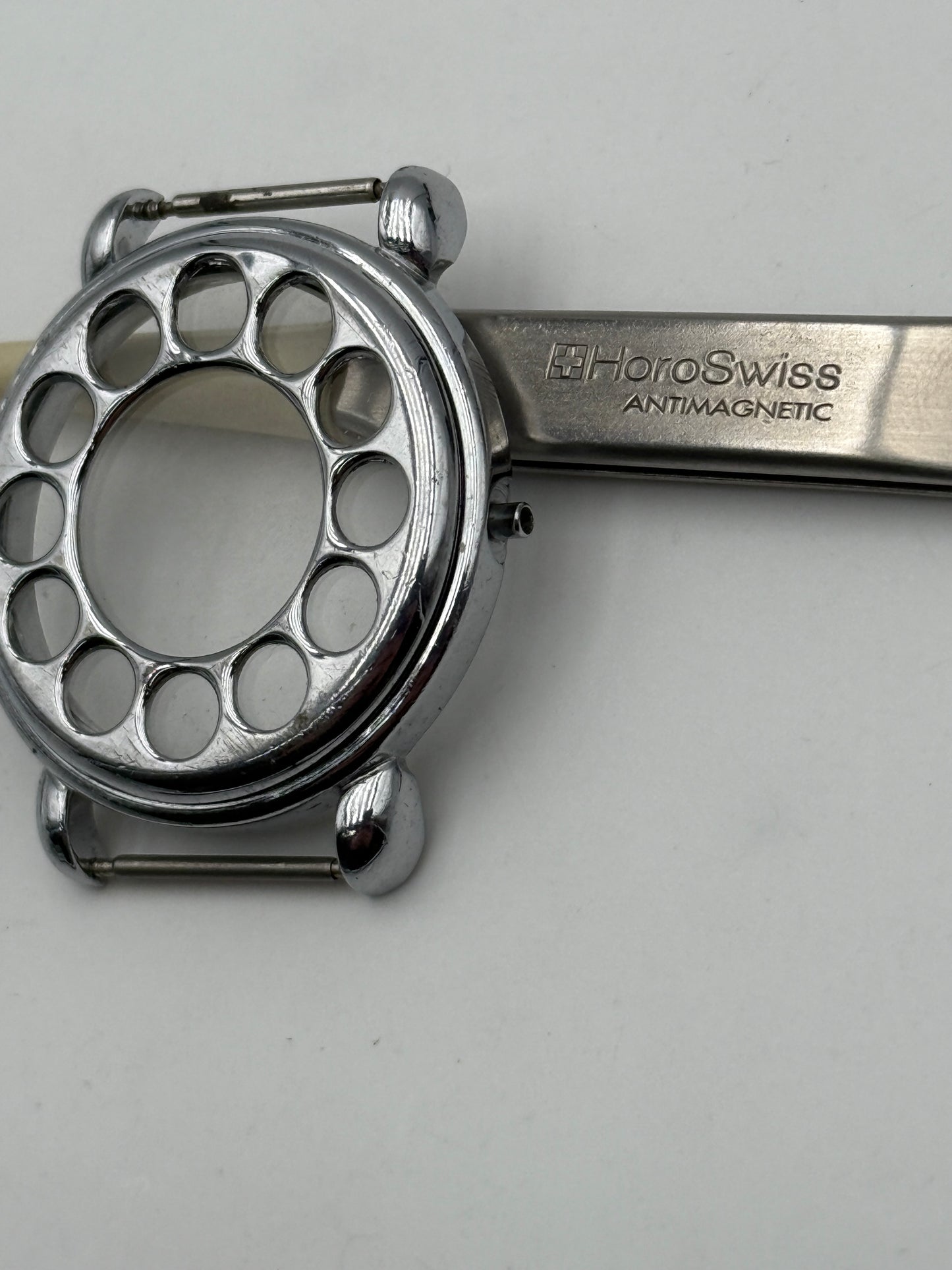 carrure gettone telefonico watch 36-29mm vinatge cassa case