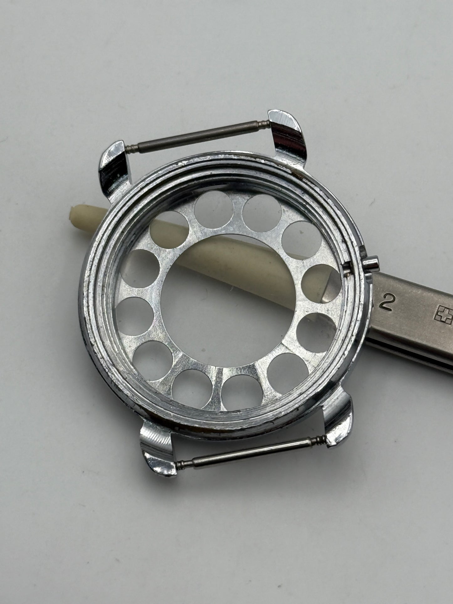 carrure gettone telefonico watch 36-29mm vinatge cassa case