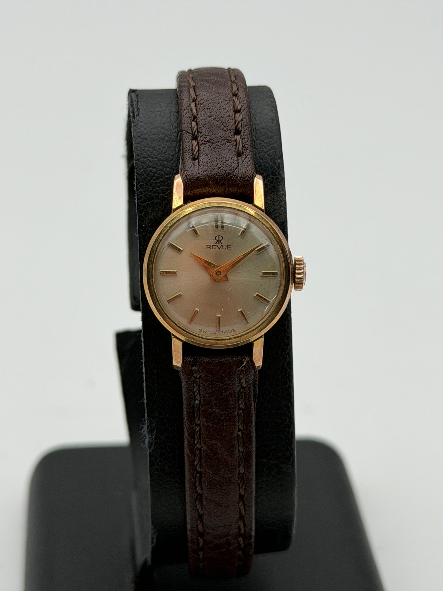 revue watch vintage gold plated 18mm