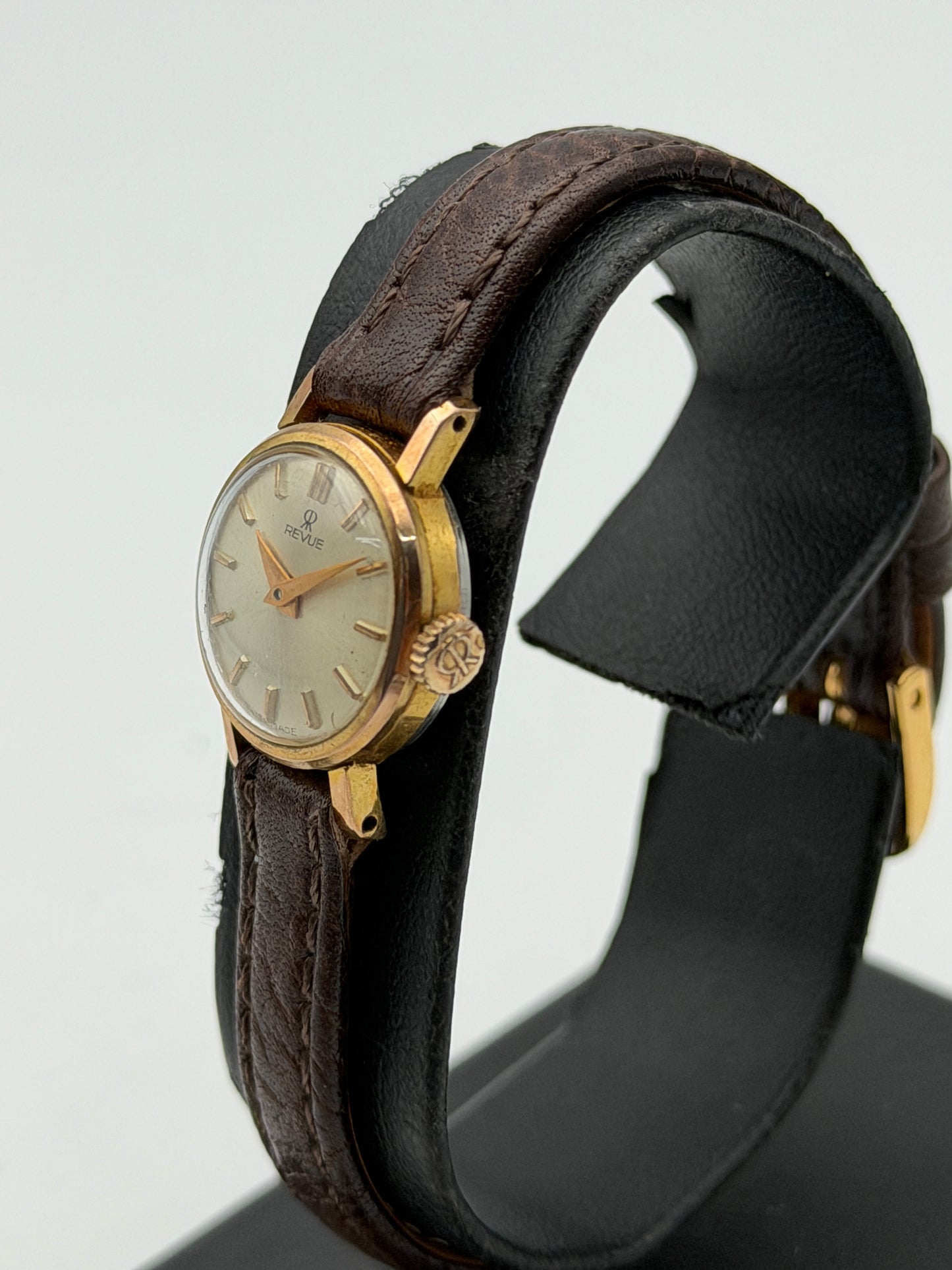revue watch vintage gold plated 18mm