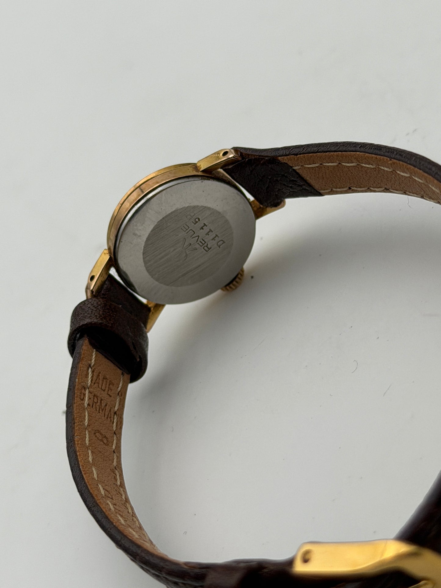 revue watch vintage gold plated 18mm