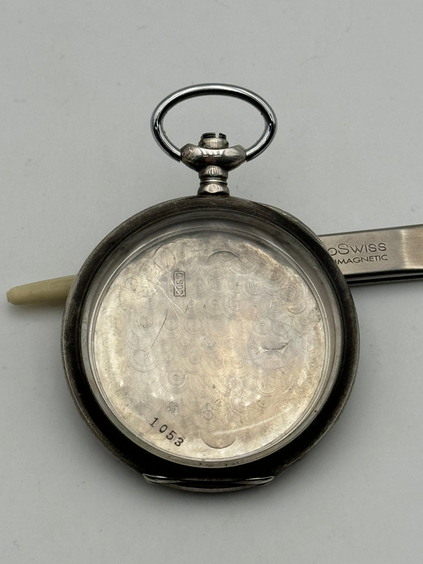 Zenith grand prix paris 1902 cassa case silver pocket watch