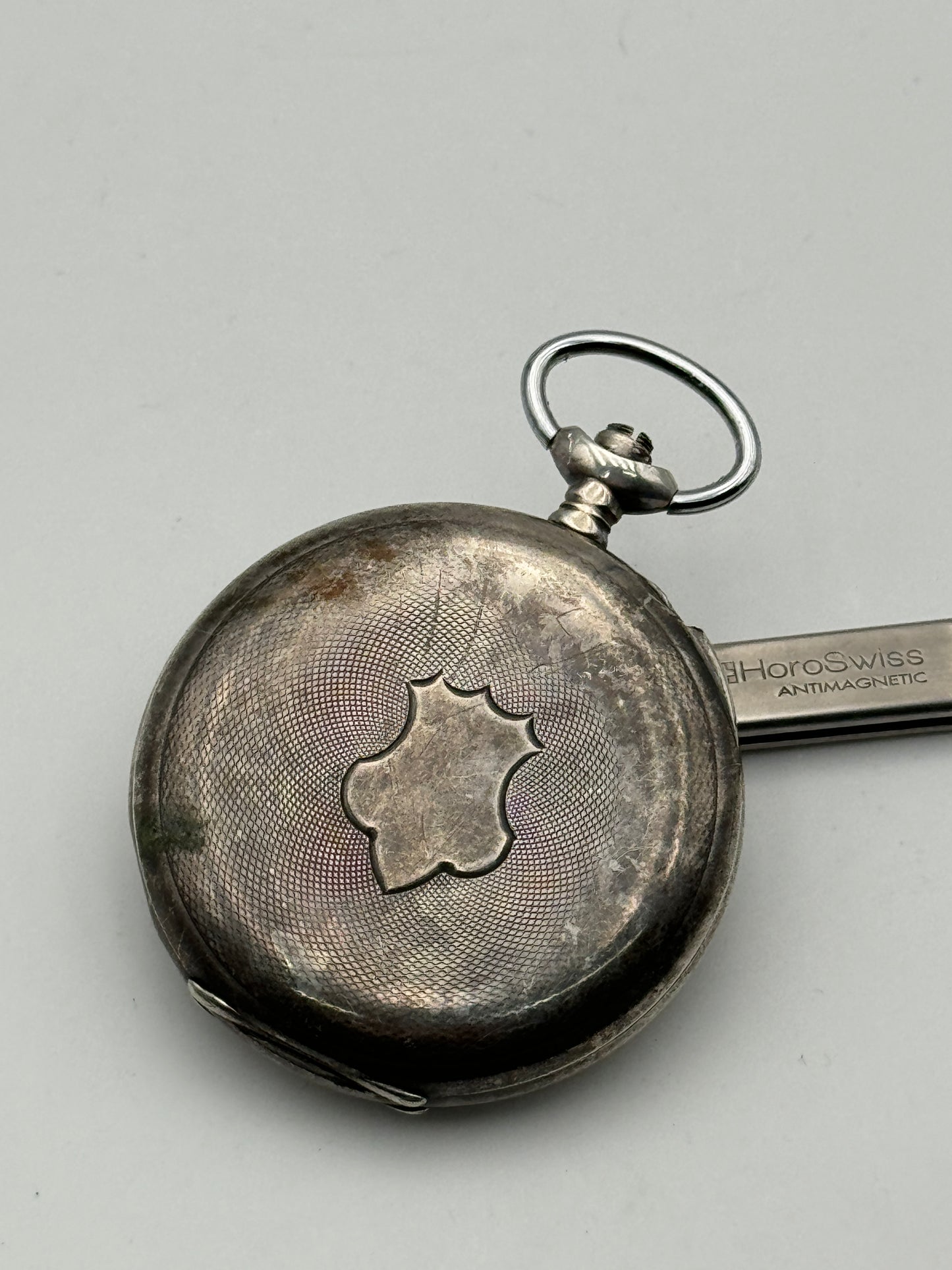 Zenith grand prix paris 1902 cassa case silver pocket watch