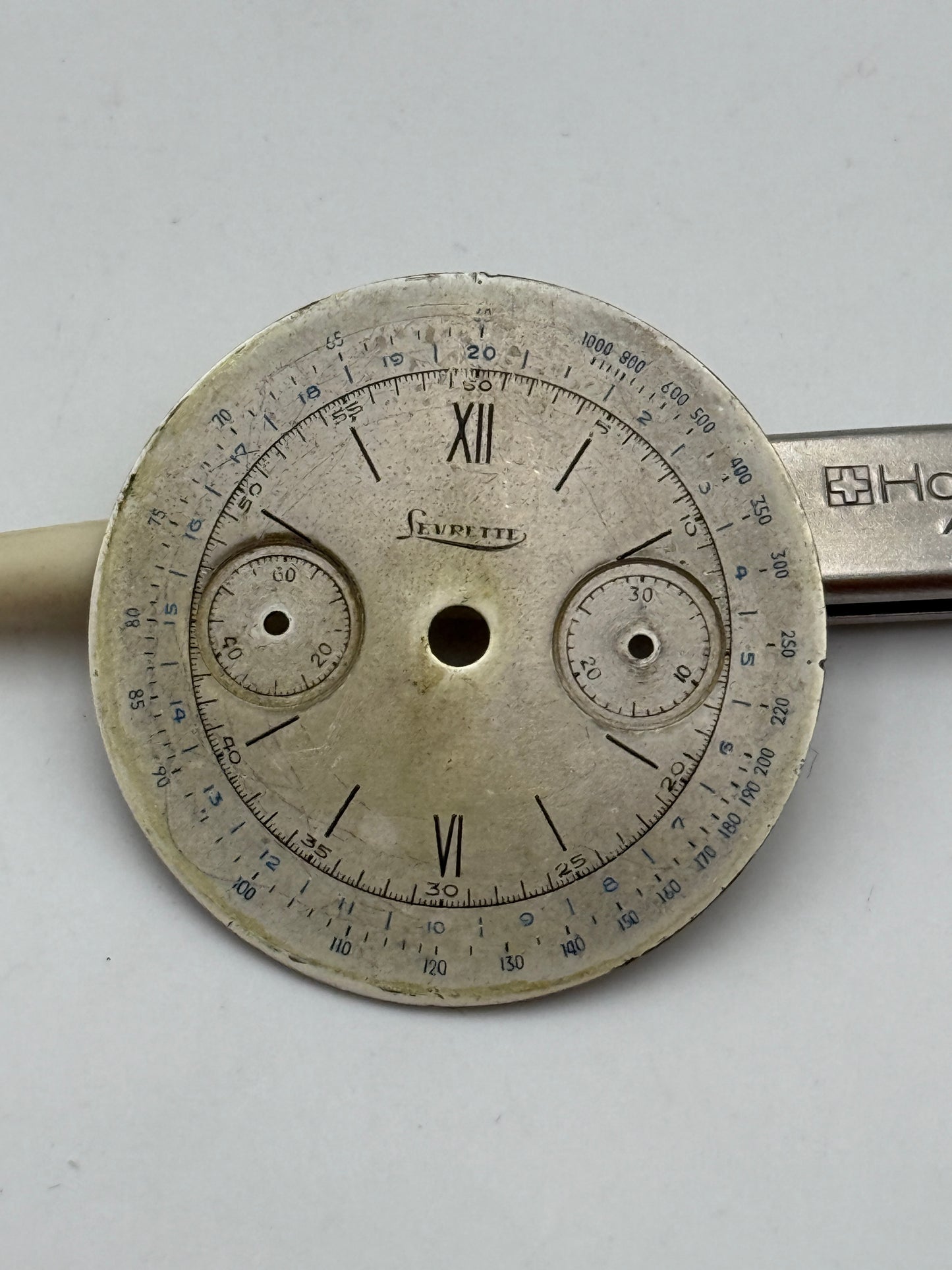 levrette chrono 34mm dial quadrante chronograph vintage